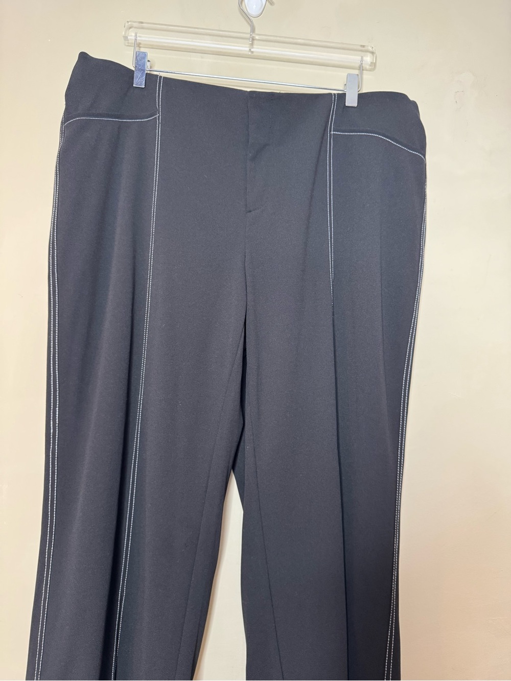INC International Concepts Size 18W Black Contrast Stitch Stretch Pants NWT - Picture 5 of 12